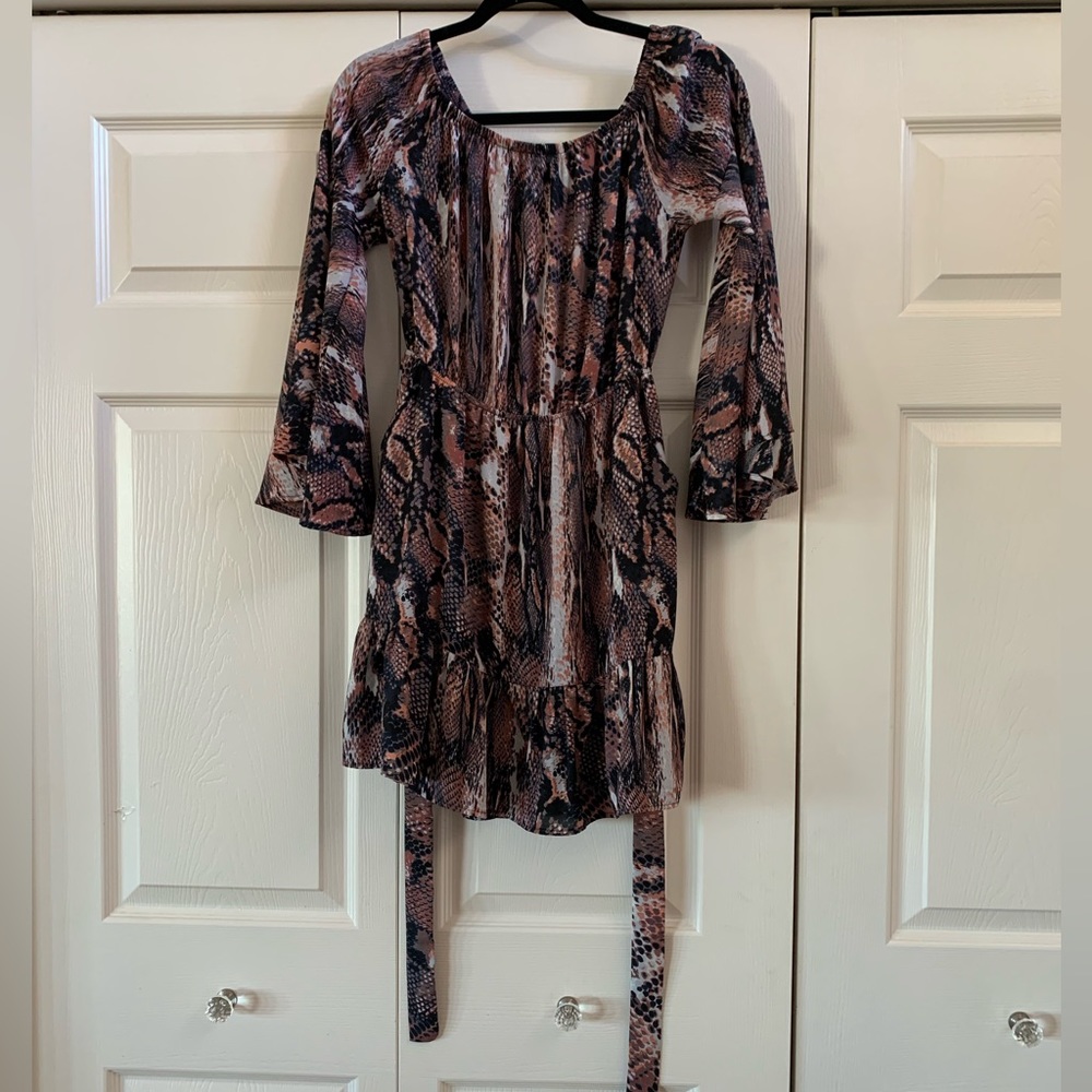Snakeskin Print Dress- Size Medium- VICI
